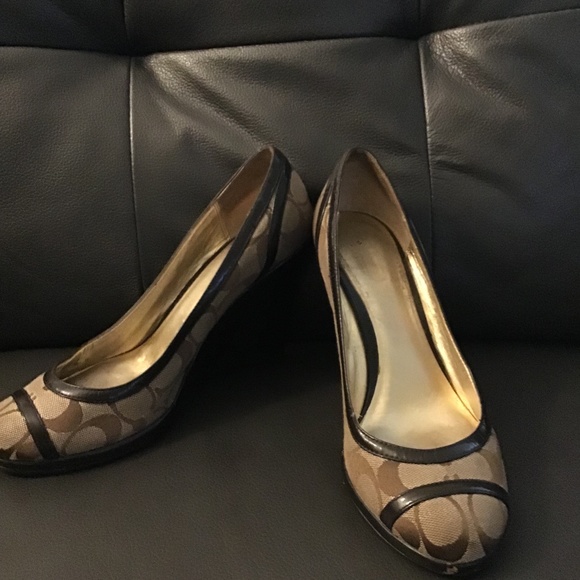 Signature Coach Wedge Shoes - Picture 1 of 5